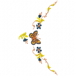 Flowers And Tree Embroidery Design 1 Flowers And Tree Embroidery Design 1